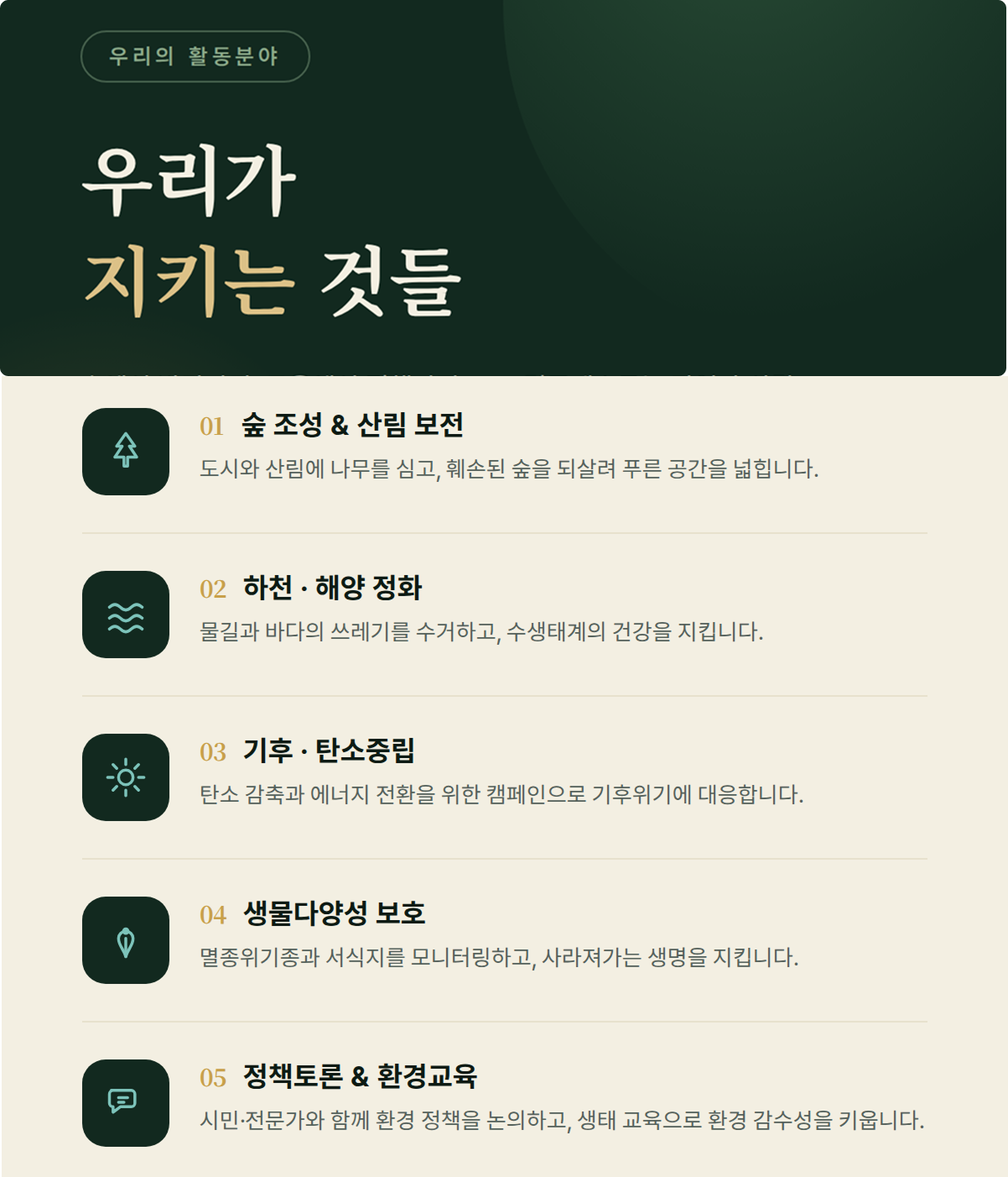 활동분야